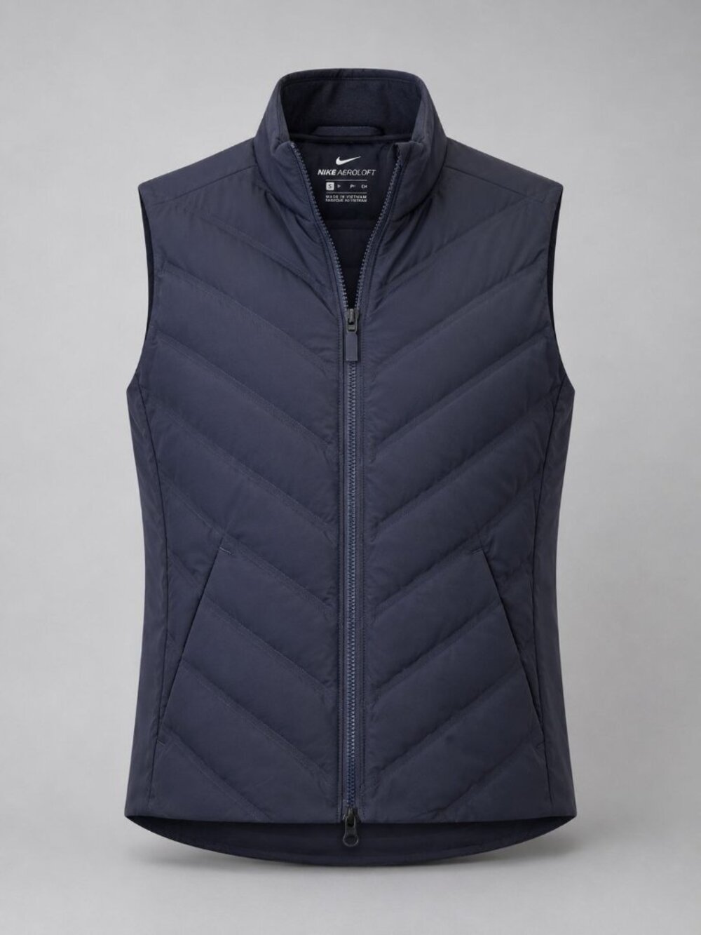 Nike Aeroloft Womens XS Vest Navy Blue Puffer Lightweight & Warm Golf Running